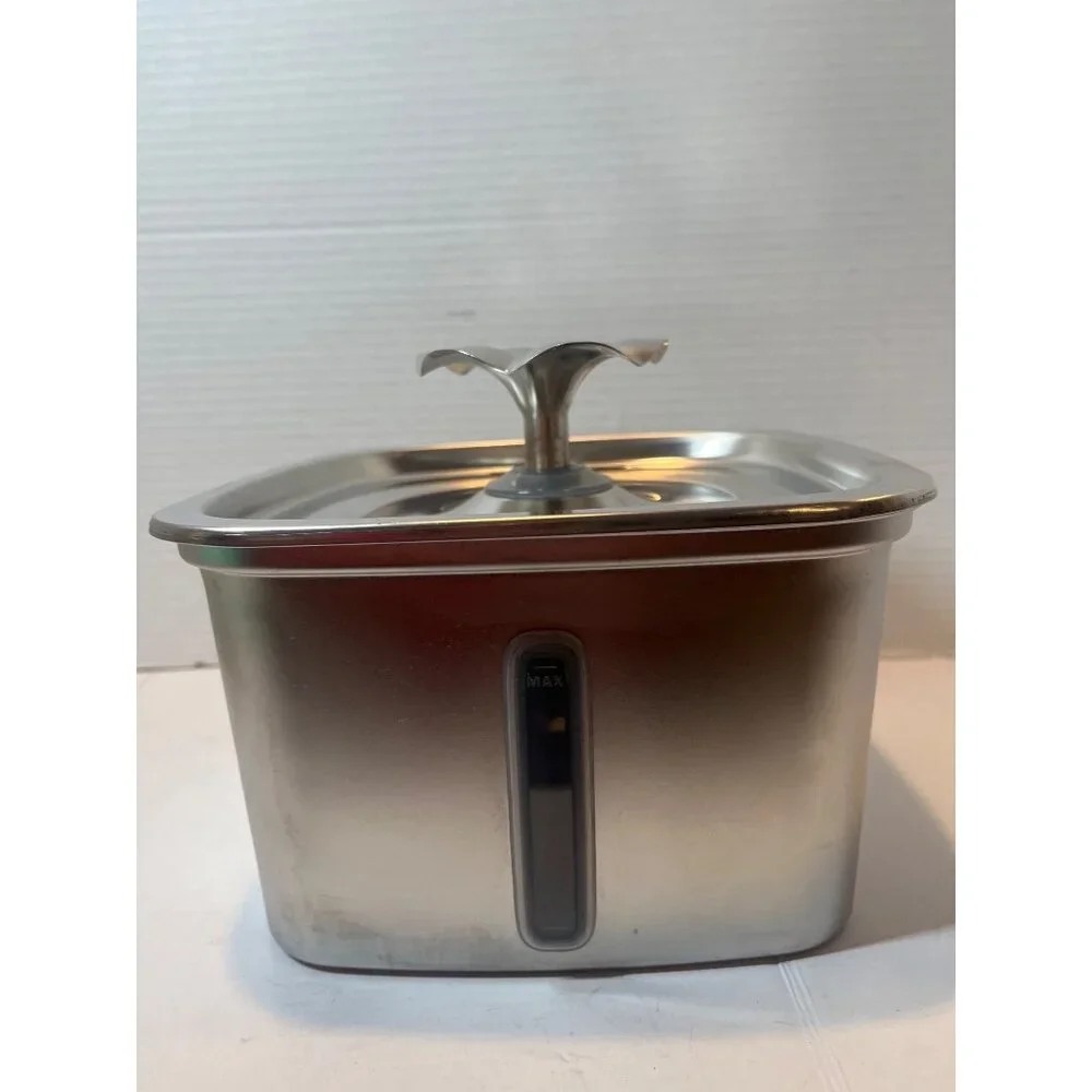 Stainless Steel Filtered Fountain Water Pump Circulation Device for Cats Indoor/